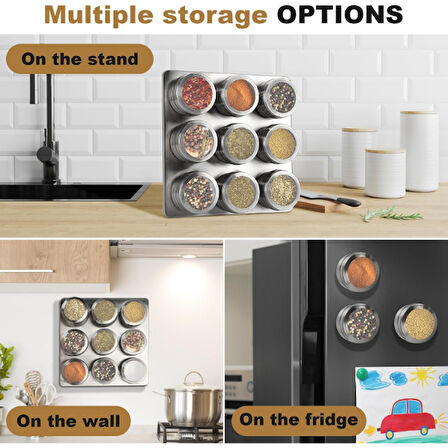 neararsanbizden 6'lı Mıknatıslı Baharatlık Seti