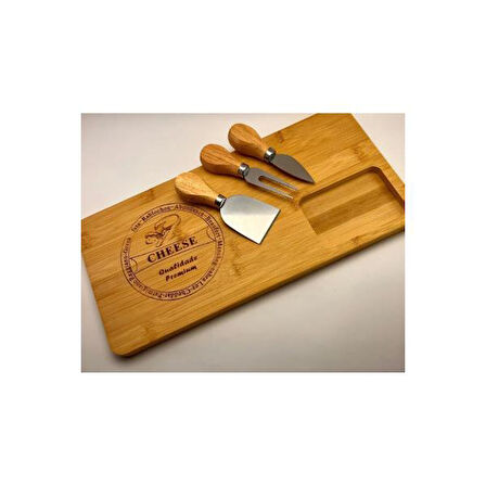 neararsanbizden Bambu Peynir Kesme Sunum Tahtası
