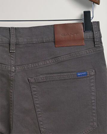 GANT Erkek Gri Slim Fit Hayes Jean Pantolon