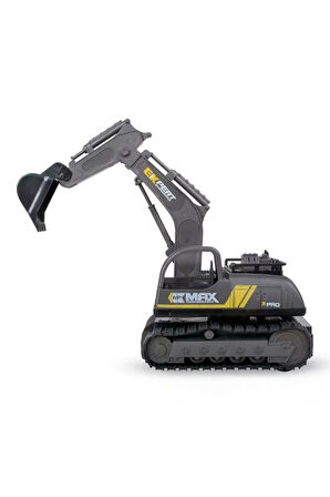 360 Derece Dönebilen 4 Yönlü Uzaktan Kumandalı Şarjlı Kepçe Oyuncak Dozer Ekskavatör 1:14