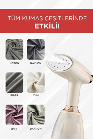 KY-003 Beyaz Buharlı Kırışık Giderici 1500w Taşınabilir Seyahat boy dikey ütü