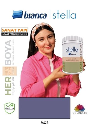 Stella Su Bazlı Saf Akrilik Boya Kırık Beyaz