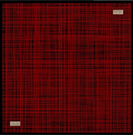 La Boutique Tivil Saf İpek Eşarp 233603 - 49136 Siyah Karışık Desen