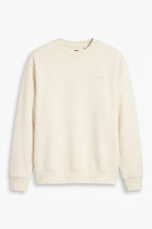 relaxed fit pamuk kumaş Erkek Standart Sweatshirt -0043 a.Bej / 2XL