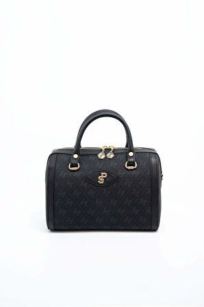 Silver Polo  Kadın Omuz Çantası 1091-45895 SILVER POLO Kadın ÇANTASI M178 SİYAH-MAT SİYAH