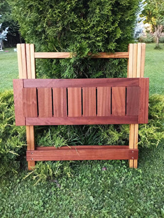 BİRAYSE Ahşap 60X80 İroko Mini Yemek Masası