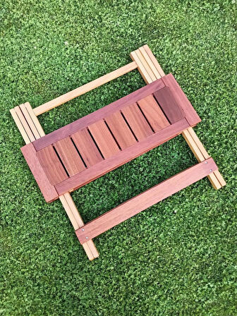 BİRAYSE Ahşap 60X80 İroko Mini Yemek Masası
