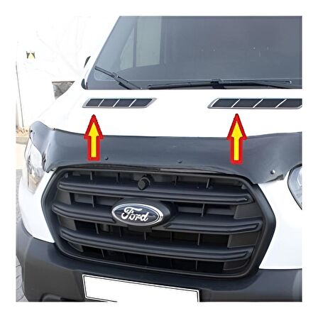 Ford Transit Krom Ön Kaput Havalandırma Izgarası 2 Parça P.Çelik 2019 ve Üzeri