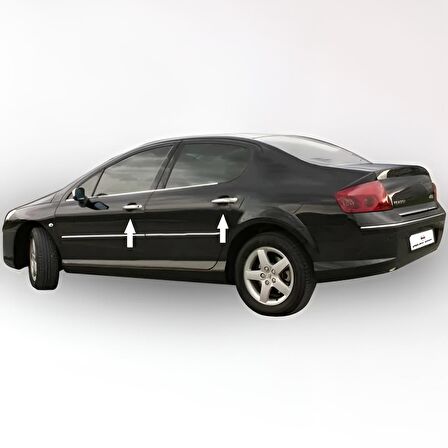 Peugeot 407 Krom Kapı Kolu 4 Kapı P.Çelik 2005 ve Üzeri