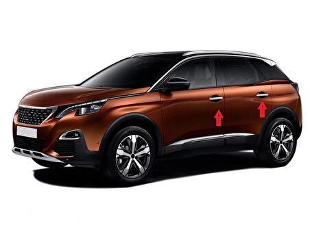 Peugeot 3008 Krom Kapı Kolu 4 Kapı P.Çelik 2016 ve Üzeri