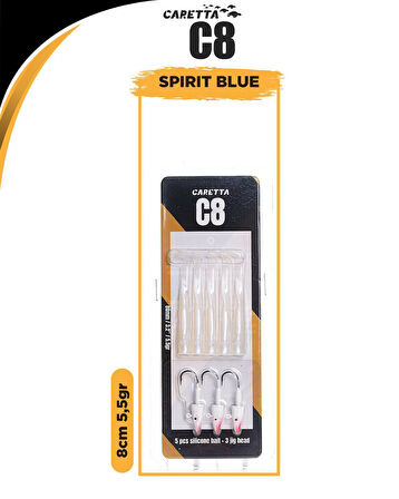 Caretta C8 8cm 5.5gr Lrf Silikon Yem   Blue Spirit