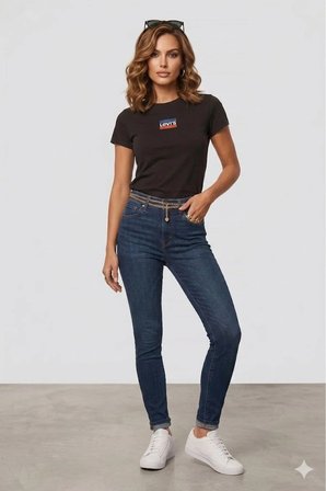 pamuk Bisiklet Yaka Baskılı Siyah Kadın T-Shirt Siyah / M