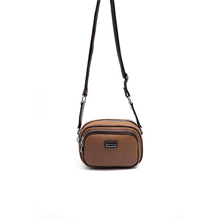 Silver Polo  Kadın Çapraz Çanta 1111-45910 SILVER POLO ÇAPRAZ BAYAN ÇANTASI M86 KARAMEL-MAT KAHVE