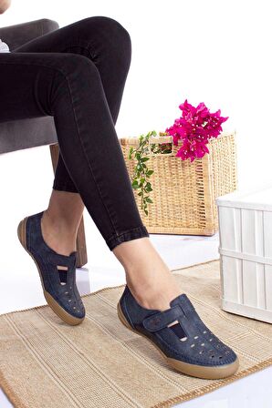 Ortopedik Ped Lacivert Kadın Ayakkabı