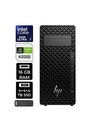Z2 G1i Core Ultra 7 265K RTX 2000 Ada 16GB 144GB RAM 12TB SSD FreeDOS A2KR1ESPN342 Masaüstü İş İstasyonu + PER4 USB Bellek