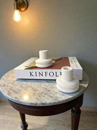 2'li Pinterest Bubble Şamdan Mumluk