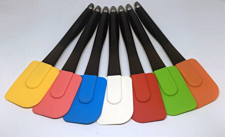 Dekoratif Renkli Silikon Spatula Pratik Sevimli Spatula Kaşık (4593)