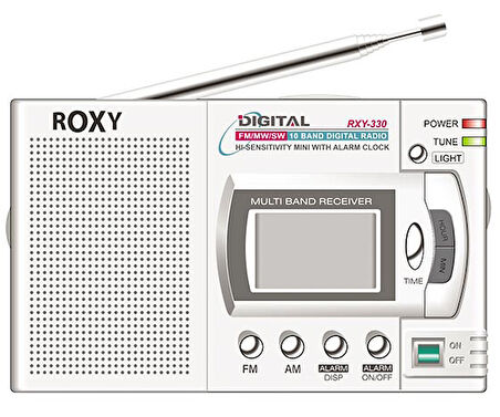 ROXY RXY-330 10 BANT DİGİTAL GÖSTERGELİ PİLLİ RADYO (4593)