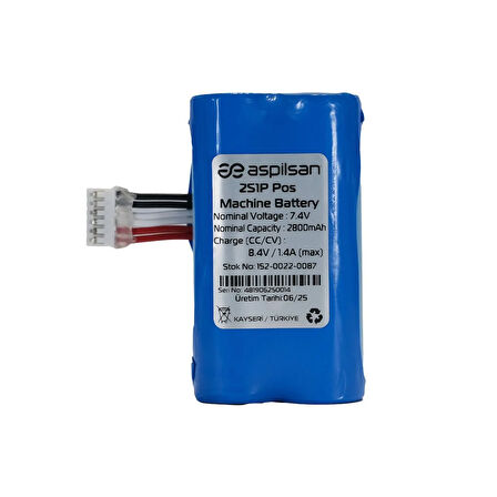 Pos PAX A910-A910S Bataryası 7.4 V 2800 mAh