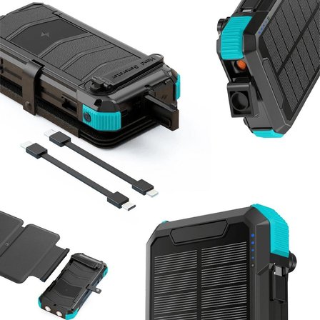 ASPİLSAN ASP-P20000HS Powerbank + 6'lı Solar Panel Dahil