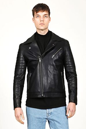 DERİCLUB E1065  Gerçek Deri  Erkek Mont