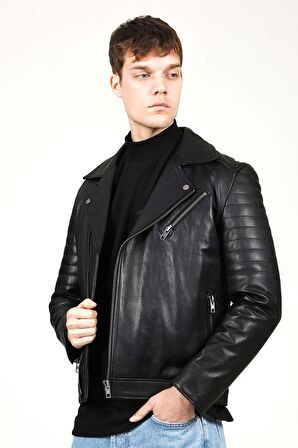 DERİCLUB E1065  Gerçek Deri  Erkek Mont