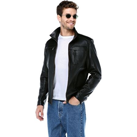 DERİCLUB PC1349  Gerçek Deri  Erkek Mont