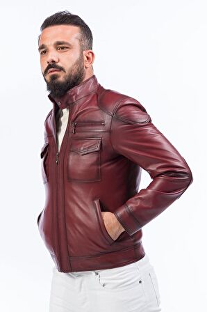 DERİCLUB E946  Gerçek Deri  Erkek Mont