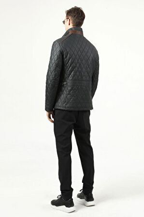 DERİCLUB E1012 GUMMY Gerçek Deri Erkek Kaban