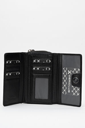 DERİCLUB 2715 Hakiki Deri Kadın Cüzdan SİYAH