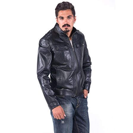 DERİCLUB E892 Gerçek Deri Erkek Mont