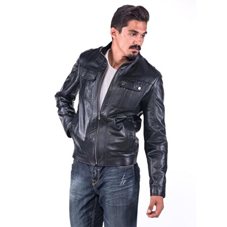 DERİCLUB E892 Gerçek Deri Erkek Mont