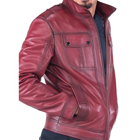 DERİCLUB E892 Gerçek Deri Erkek Mont