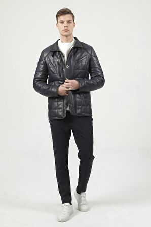 DERİCLUB E2012 JUMBO Gerçek Deri Erkek Kaban