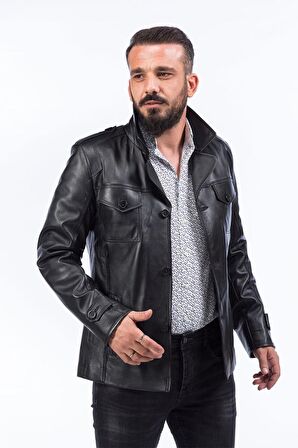 DERİCLUB E926 Gerçek Deri Erkek Mont