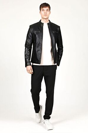 DERİCLUB E1055/A Gerçek Deri Erkek Mont