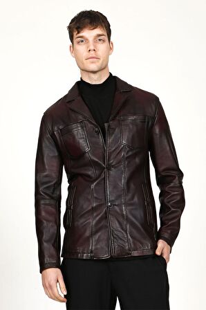 DERİCLUB E1056 Gerçek Deri  Erkek Ceket