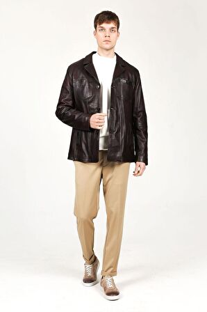 DERİCLUB E1056 Gerçek Deri  Erkek Ceket