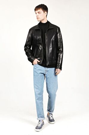 DERİCLUB E-1093 VEJETAL Gerçek Deri Erkek Mont