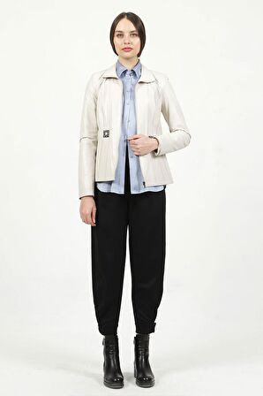 DERİCLUB YB2129 Gerçek Deri Kadın Ceket