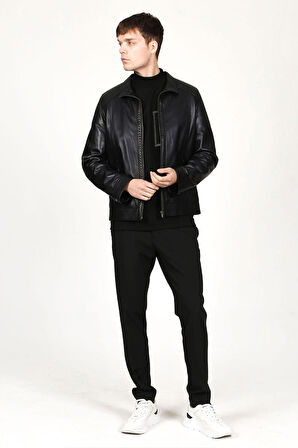 DERİCLUB E2002A Gerçek Deri Erkek Kaban