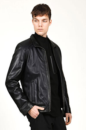 DERİCLUB E2002A Gerçek Deri Erkek Kaban