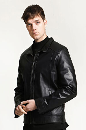 DERİCLUB E2002A Gerçek Deri Erkek Kaban