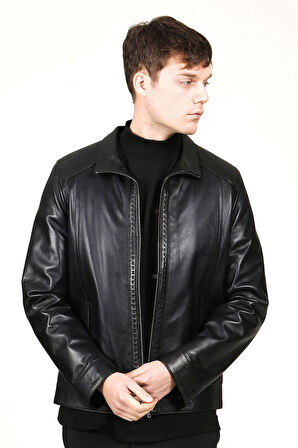 DERİCLUB E2002A Gerçek Deri Erkek Kaban