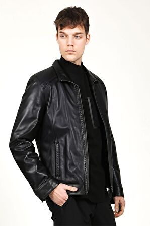 DERİCLUB E2002-A Gerçek Deri Erkek Kaban