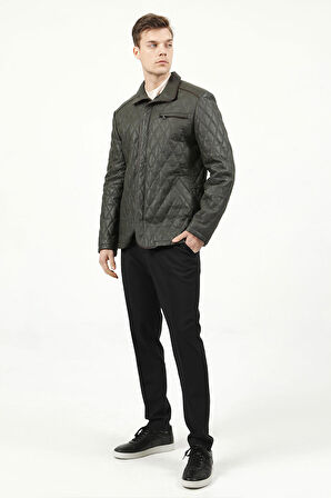 DERİCLUB E1012 GUMMY Gerçek Deri Erkek Kaban