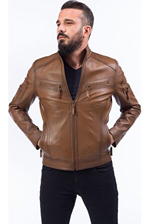 DERİCLUB DASİLVA Gerçek Deri Erkek Mont