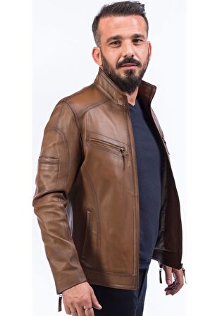 DERİCLUB DASİLVA Gerçek Deri Erkek Mont