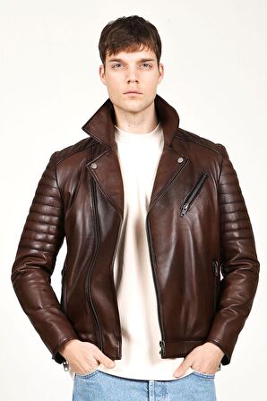 DERİCLUB E1065  Gerçek Deri  Erkek Mont