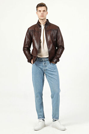 DERİCLUB SDX2020 JUMBO Gerçek Deri  Erkek Mont